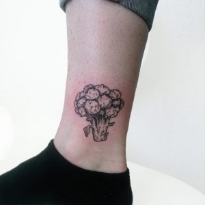 Broccoli Tattoo Etching
