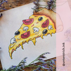 Buntes Pizzastück Wannado