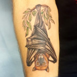 Flughund Tattoo
