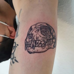 Tierschädel Tattoo