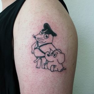 Kinky Maus und Elefant Tattoo