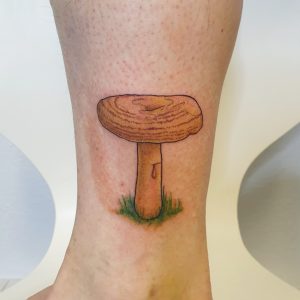 Buntes Pilz Tattoo