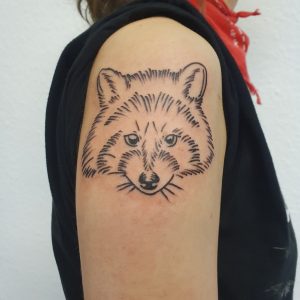 Waschbär Tattoo